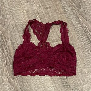 Express Burgundy Lace Bandeau